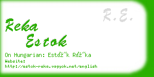 reka estok business card